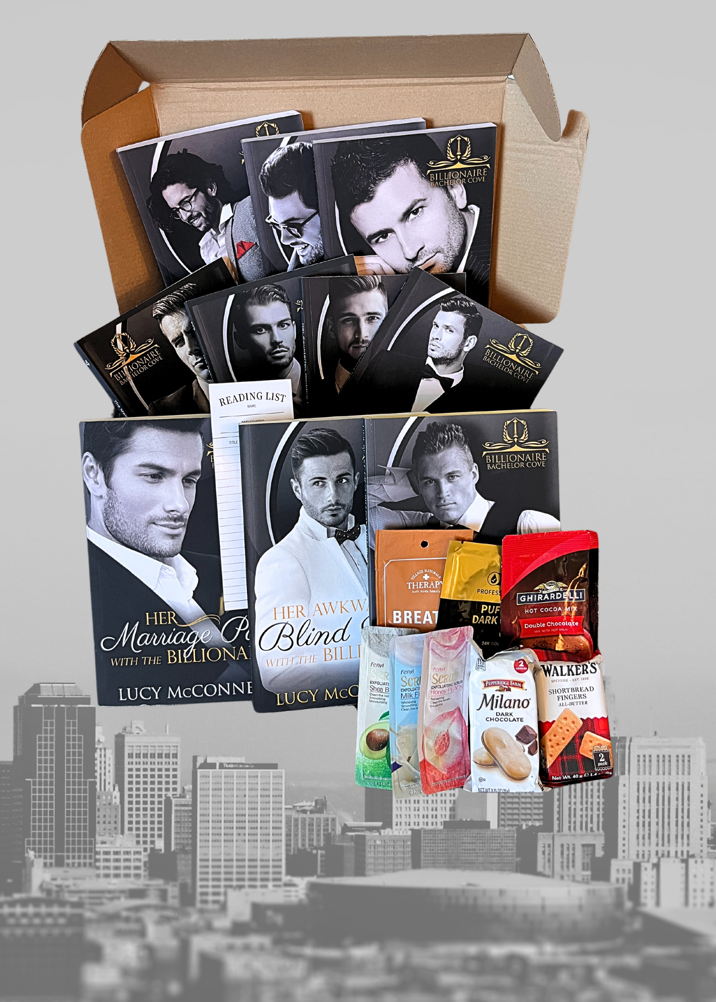 Bachelor Billionaire Cove Paperback Gift Box